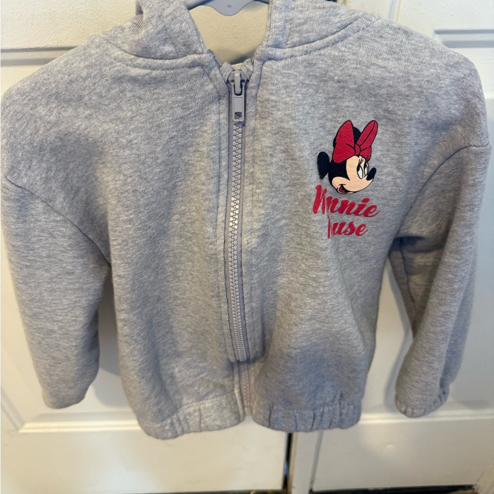 Zara Gray Minnie Mouse Hoodie